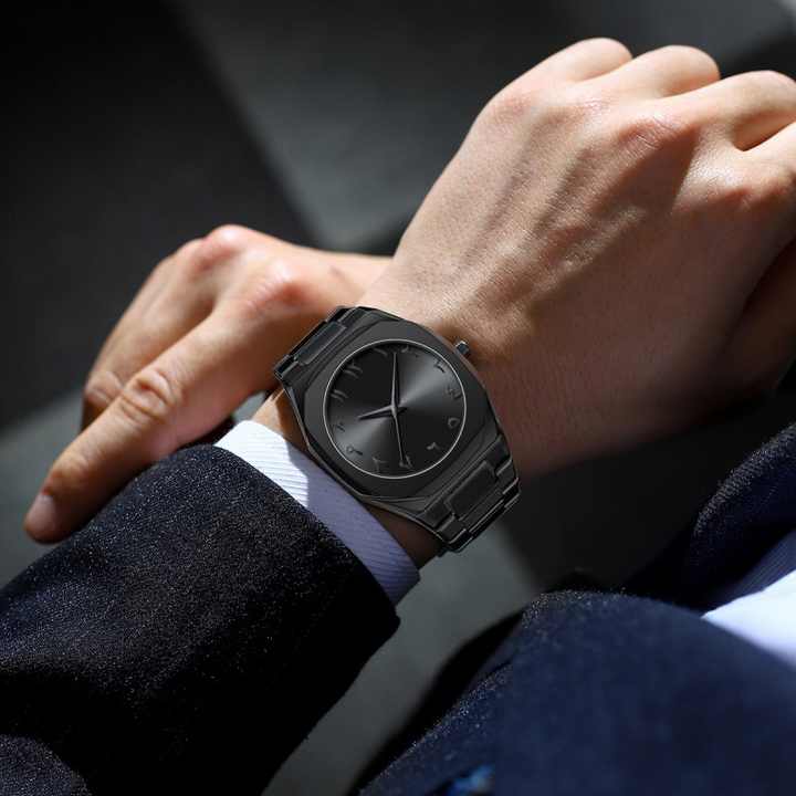 Aura Arabic Watch Stainless Steel With Premium Box
